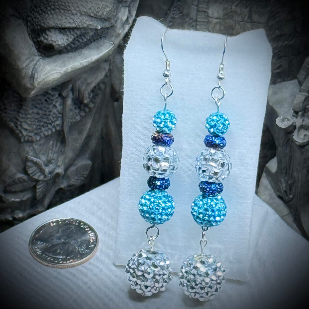 Earrings - Beaded - Azure Mystique