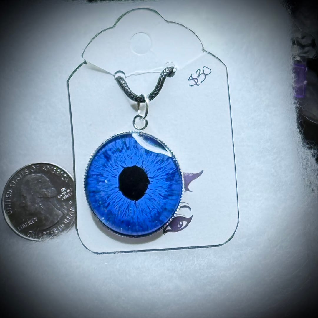 Pendant - 30mm - Periwinkle Flash