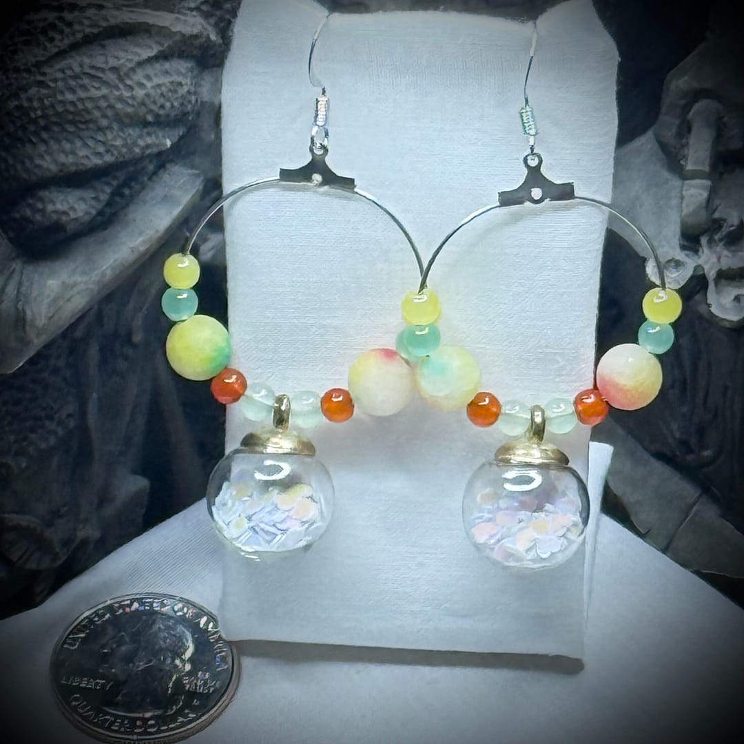 Faerie Globes - Hoops - Juicy
