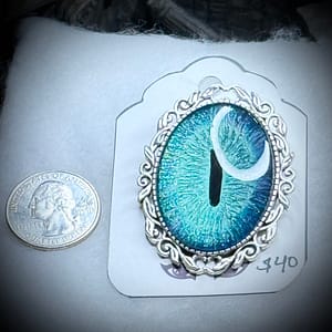 Pin Bezel Large - Cerulean Wave