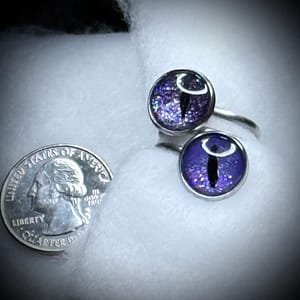 Adjustable Ring - Double Eye - Lilac Duet