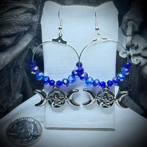 Earrings  - Dark Goddess - Indigo Night