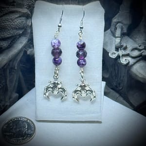 Earrings - Going Batty - Midnight Caress