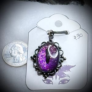 Pendant - Gothic Lace- Mystic Plum
