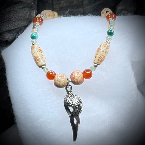 Genuine Gemstones - Faerie Inspired - Spring Raven