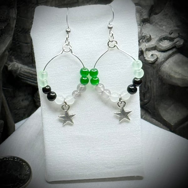 Earrings - Aromantic - Hoop - Stars