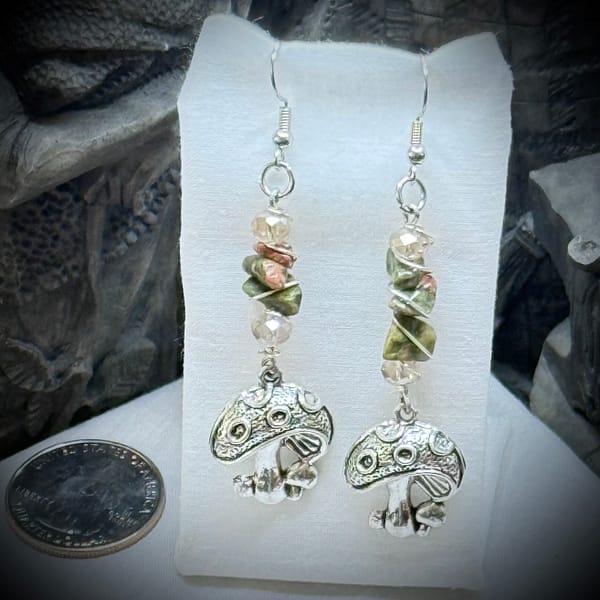Genuine Gemstones - Faerie Forest - Mushies - Unikite