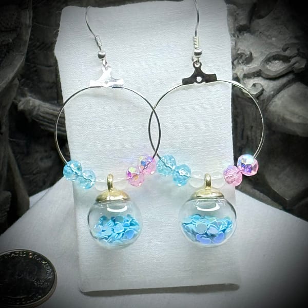 Earrings - Trans - Hoops - Faerie Globes