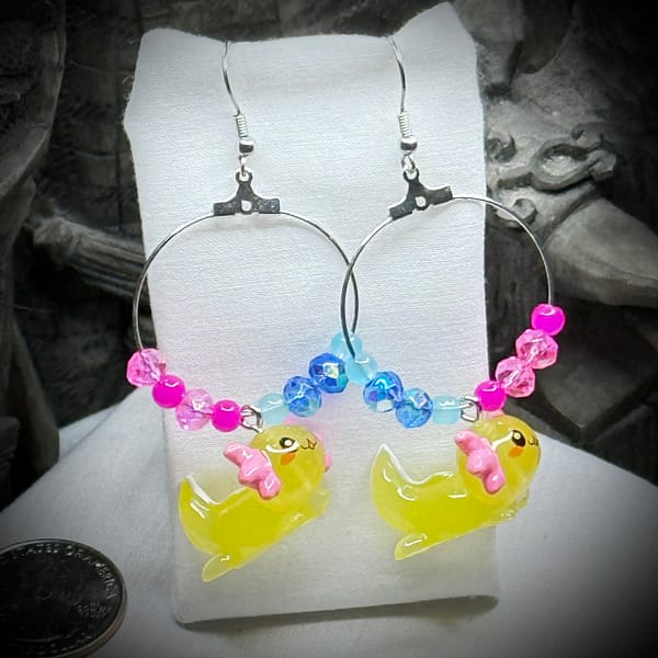 Earrings - Pansexual - Hoops - Axolotls