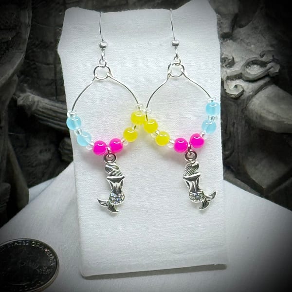 Earrings - Pansexual - Hoops - Mermaids