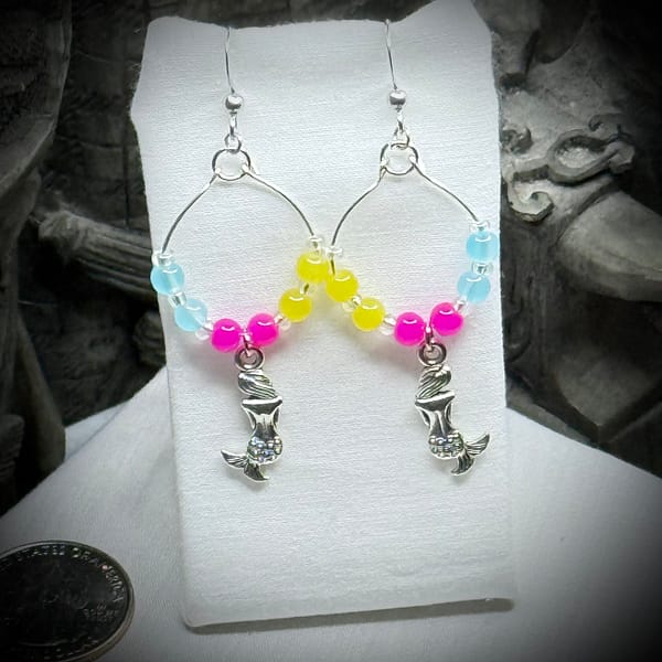 Earrings - Pansexual - Hoops - Mermaids
