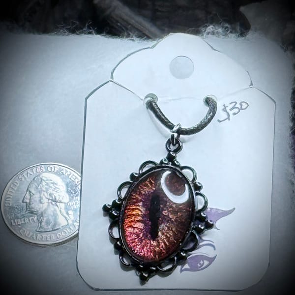 Pendant - Black Bezel - Twilight Iris