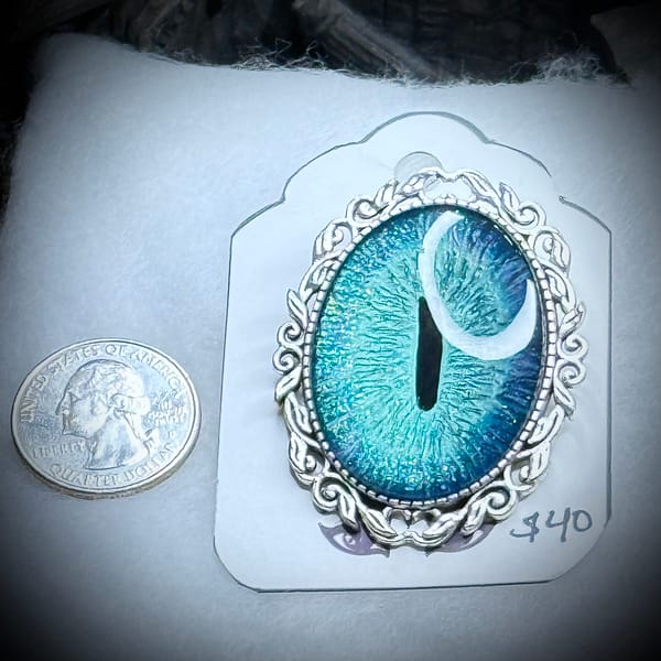 Pin Bezel Large - Cerulean Wave