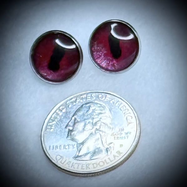 Earrings Stud - Magenta Magic