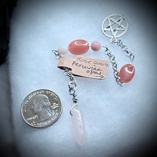 Genuine Gemstone - Pendulum - Love & Intuition