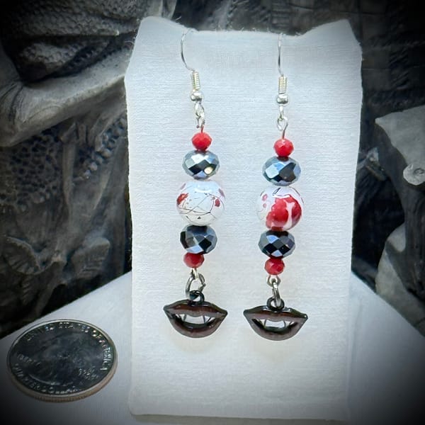 Earrings - The Hunger - Blood Splatter 1