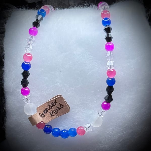 Necklace - Gender Fluid - Blue Center