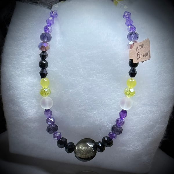 Necklace - Non Binary  - Black Shimmer