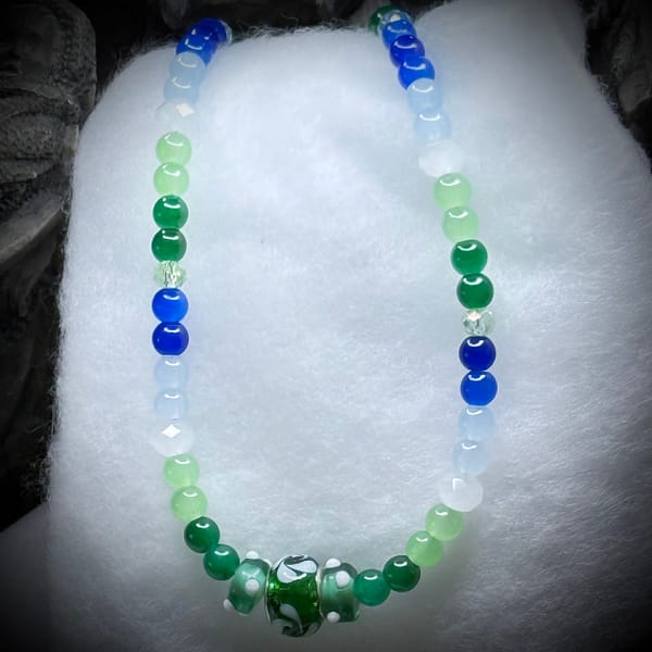 Necklace - Gay Mens Pride - Green Center